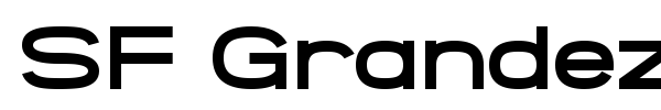 SF Grandezza font preview